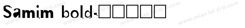 Samim bold字体转换